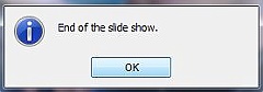 End slide show